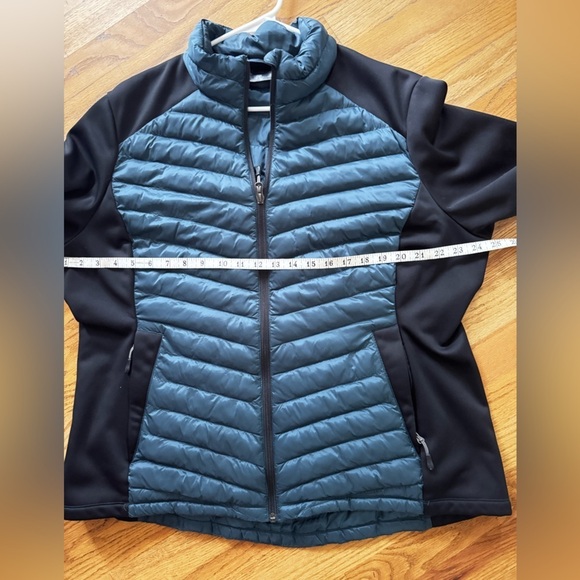 32 Degrees Womens Mixed Media Jacket (Dark Teal, XXL) / Lightweight Puffer - Picture 10 of 11